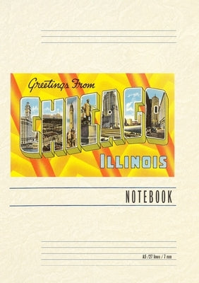 Vintage Lined Notebook Greetings from Chicago, Illinois by Found Image Press