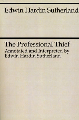 The Professional Thief by Conwell, Chic