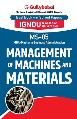 MS-05 Management of Machines and Materials by Kumar Sharma, Vimal