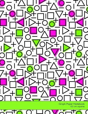 Graph Paper Notebook 0.5 CM Squares: 8.5x11 Notebook Not eBook with Neo-Memphis Cover, Graph Paper Notebook with 0.5 CM Squares, Ideal for Math, Handw by Journals, Spicy