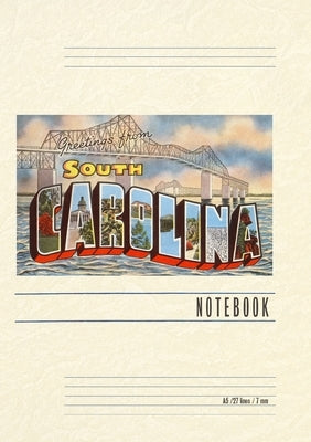 Vintage Lined Notebook Cooper River Bridge, Greetings from South Carolina by Found Image Press
