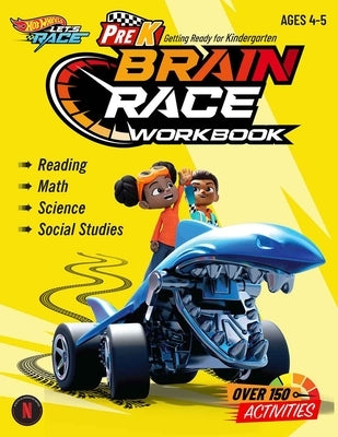 Hot Wheels Brain Race Prek Workbook by Teacher Created Materials