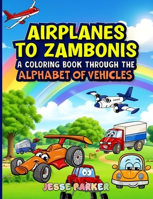 Airplanes to Zambonis: A Coloring Book Through the Alphabet of Vehicles by Parker, Jesse