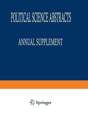 Political Science Abstracts: 1994 Annual Supplement by Ifi/Plenum Data Company Staff
