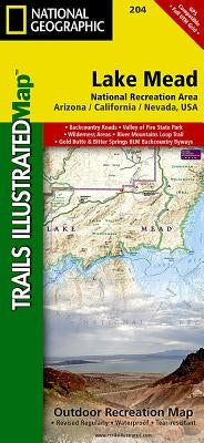 Lake Mead National Recreation Area Map by National Geographic Maps
