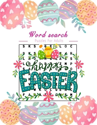 Easter word search puzzles for adults: A challenging activity book for all levels, Large Print. by River Publishings, Brain