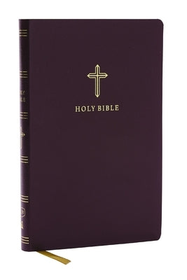 KJV Holy Bible, Ultra Thinline, Burgundy Bonded Leather, Red Letter, Comfort Print by Thomas Nelson