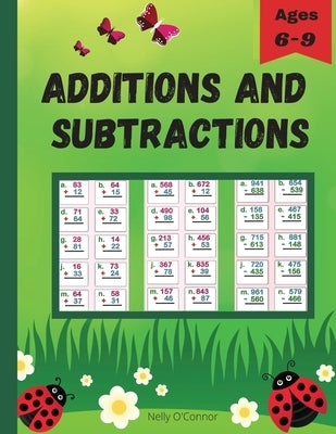 Additions and Subtractions: Amazing Activity Book Double Digit, Triple DigitMath Workbook for ages 6-81st & 2nd Grade Math by Greenlane, Tabitha