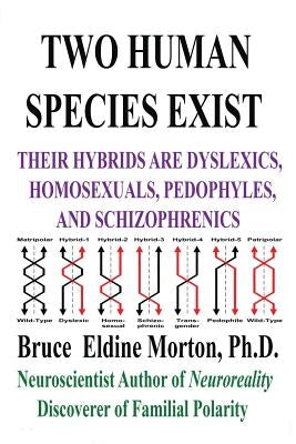 Two Human Species Exist: Their Hybrids Are Dylsexics, Homosexuals, Pedophiles, and Schizophrenics by Morton, Bruce Eldine