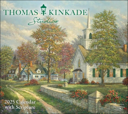 Thomas Kinkade Studios 2025 Deluxe Wall Calendar with Scripture by Kinkade, Thomas