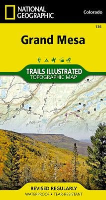 Grand Mesa Map by National Geographic Maps