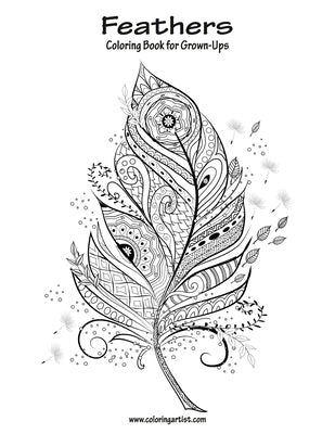 Feathers Coloring Book for Grown-Ups 1 by Snels, Nick