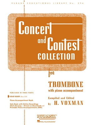 Concert and Contest Collection for Trombone: Solo Book Only by Voxman, H.