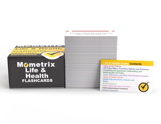 Life and Health Insurance Study Cards: Life Health Insurance License Exam Prep with Practice Test Questions [Full Color] by Mometrix