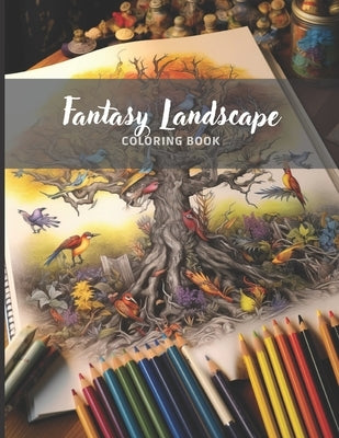 Fantasy Landscape - Anti-Stress Coloring Book for Adults: Beautiful Landscapes to Color by Dictator, Book