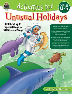Activities for Unusual Holidays: Celebrating 38 Special Days in 38 Different Ways (Gr. 4-5) by Connolly, Sara