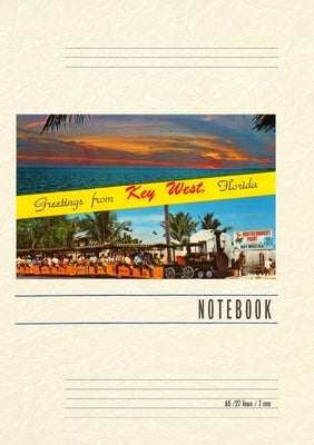 Vintage Lined Notebook Greetings from Key West, Florida by Found Image Press
