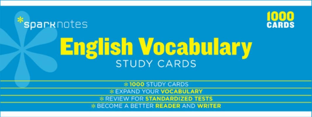 English Vocabulary Sparknotes Study Cards: Volume 7 by Sparknotes