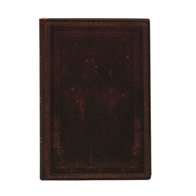 Black Moroccan Bold Mini Lined Softcover Journal, 176pg, 100gsm by Paperblanks (Old Leather Collection) by Paperblanks