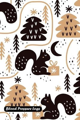 Blood Pressure Log: Christmas seamless cover by Shamrock Logbook