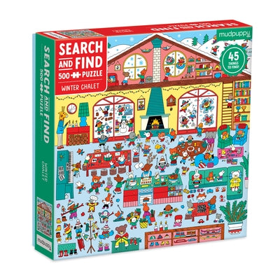Winter Chalet 500 PC Search & Find Puzzle by Dall'ava, Caroline