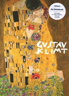 The Kiss, Gustav Klimt A4 Notebook by Teneues