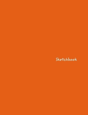 Sketchbook: Large Orange Design Drawing Book by Journals, June Bug