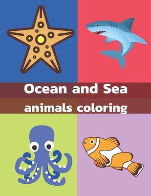 Ocean and Sea Animals Coloring: We have Coloring Pages with all of the sea animals like sea horses, starfish, octopus, crabs, dolphins, Activity Book by Prem, Pm