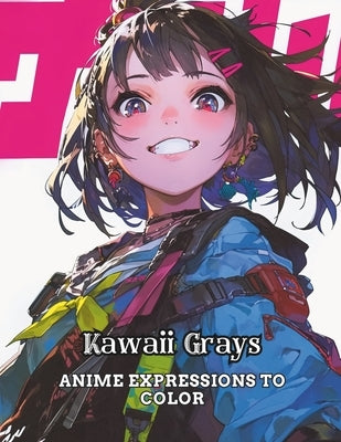 Kawaii Grays: Anime Expressions to Color by White, Deon