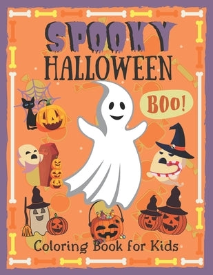 Spooky Halloween: Coloring Book for Kids with Funny Quotes by Publications, Funny Knowledge