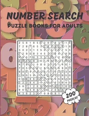 Number Search Puzzle Book for Adults: 200 Puzzles for Seniors and Adults - Large Print by Ad, Da Gabb