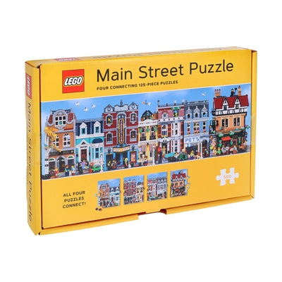 Lego Main Street Puzzle: Four Connecting 125-Piece Puzzles by Lego