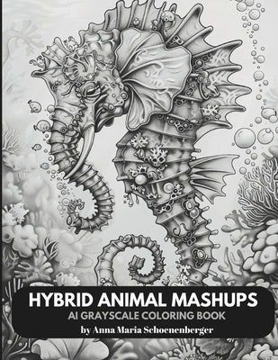 HYBRID ANIMAL MASHUPS-AI Grayscale Coloring Book by Schoenenberger, Anna Maria