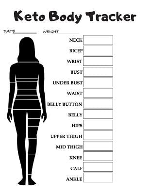 Keto Body Tracker: Weekly body measurement pages to help track your progress. by Gears, Sasha