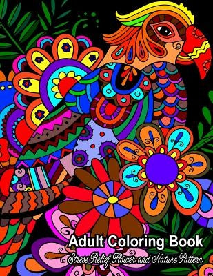 Adult Coloring Book: Stress Relief Flower and Nature Pattern by Coloring, Link