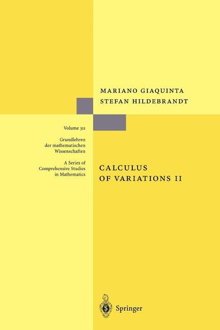Calculus of Variations II by Giaquinta, Mariano