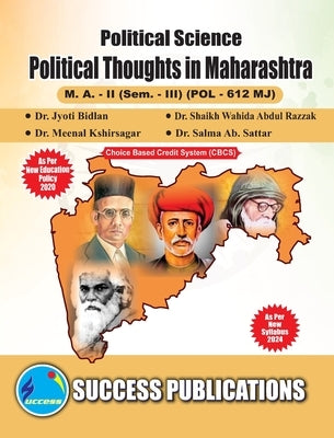 Political Thoughts in Maharashtra(M.A, Sem-III) SPPU-Text(English) by Bidlan, Jyoti