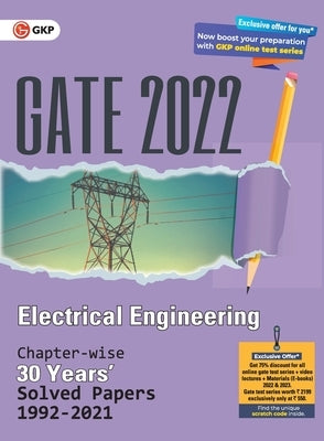 GATE 2022 Electrical Engineering - 30 Years Chapterwise Solved Paper (1992-2021) by G K Publications (P) Ltd