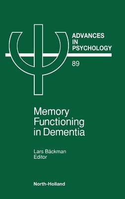 Advances in Psychology V89 by Backman, Lars