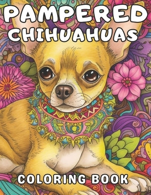 Pampered Chihuahuas Coloring Book: A Dog Coloring Book For Adults and Kids by Books, Brynhaven