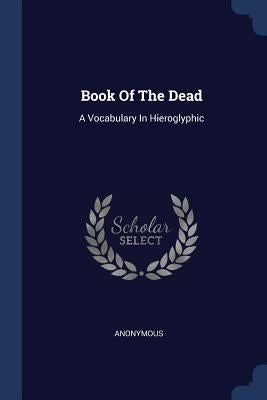 Book Of The Dead: A Vocabulary In Hieroglyphic by Anonymous