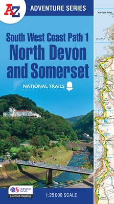 South West Coast Path - North Devon & Somerset: With Ordnance Survey Mapping by Geographers' A-Z Map Co Ltd