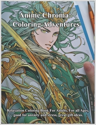 Anime Chroma: Coloring Adventures Relaxation Coloring Book For Adults, For all Ages, good for anxiety and stress, great gift ideas. by Mick, Kiwi