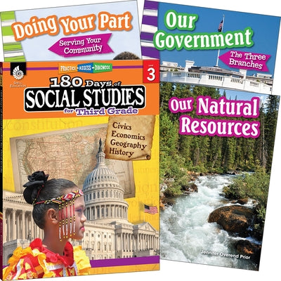 Learn-At-Home: Social Studies Bundle Grade 3: 4-Book Set by Multiple Authors
