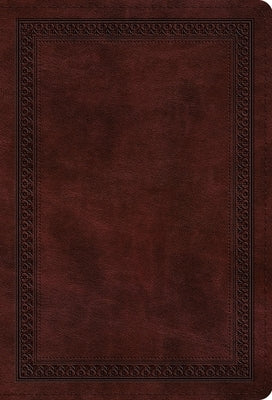 ESV Large Print Compact Bible, Red Letter (Trutone, Mahogany, Border Design) by Esv Bibles