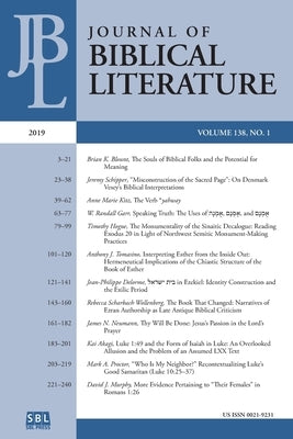 Journal of Biblical Literature 138.1 (2019) by Brett, Mark G.