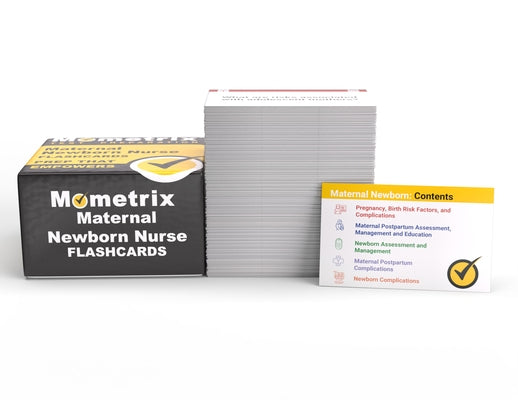 Maternal Newborn Nursing Study Cards: Exam Prep and Practice Test Questions for the Maternal Newborn Nursing Certification [Full Color Cards] by Mometrix