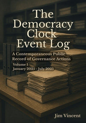 The Democracy Clock Event Log: A Contemporaneous Public Record of Governance Actions, Volume I, January 2025-July 2025 by Vincent, Jim
