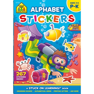 School Zone Alphabet Stickers Workbook by Zone, School