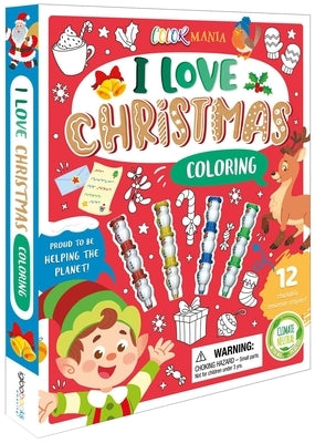 I Love Christmas Coloring: Activity Set with Stackable Snowman Crayons by Igloobooks